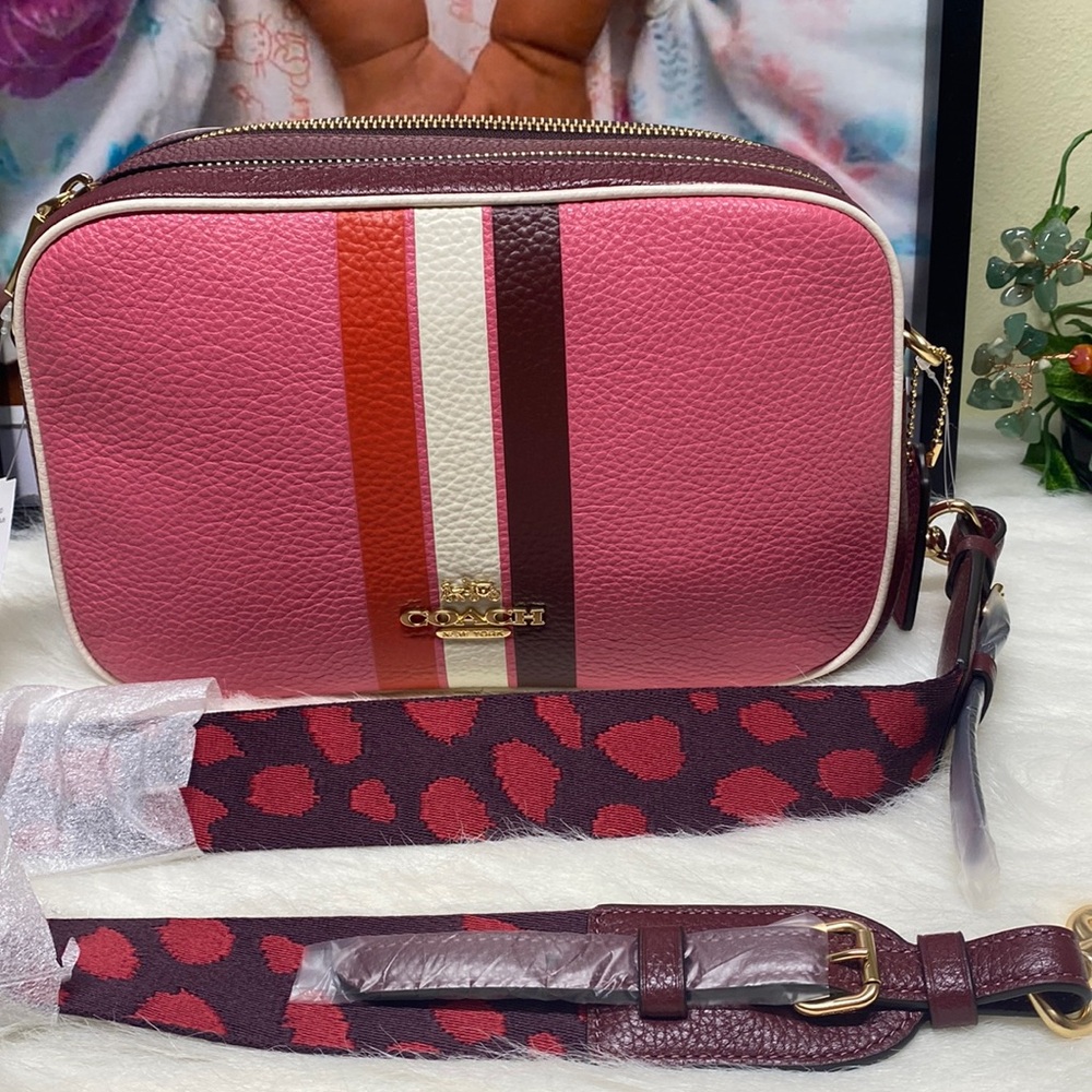 Authentic Coach Retro Strp Jea Xbody